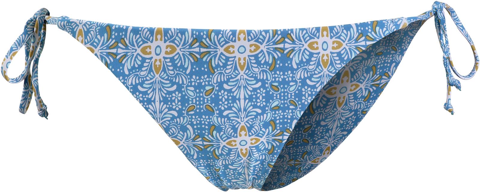 VOLCOM Wallflower florales Damen Bikini-Höschen mit Bändchen Badehose Blau