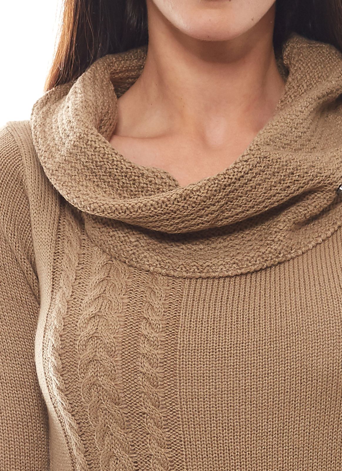 pullover beige strick